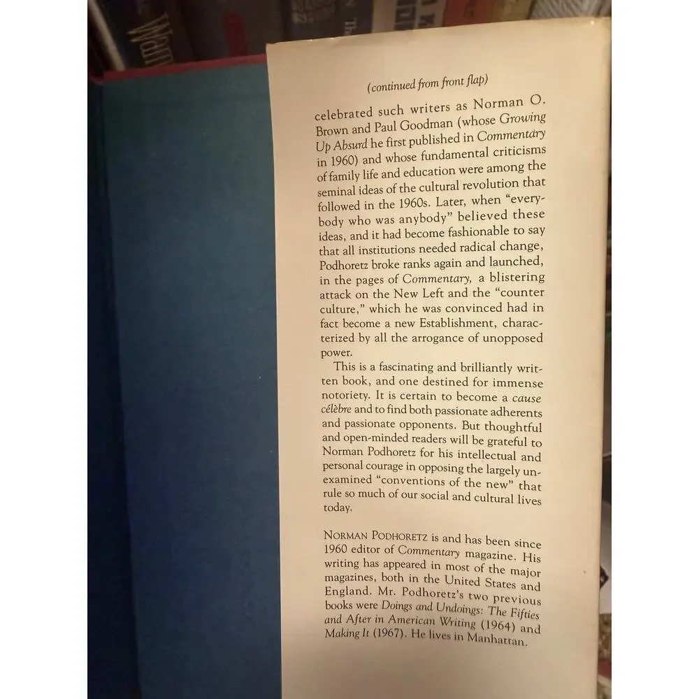 Breaking Ranks Norman Podhoretz 1979 First Edition HC‎ DJ
